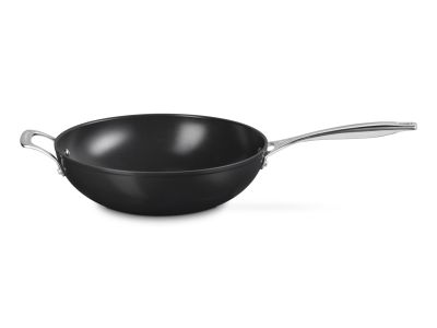 Essential Non-Stick Ceramic Wok met Hulphandvat 30cm 4,7l Zwart