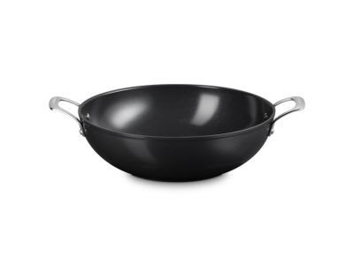 Essential Non-Stick Ceramic Wok met 2 Hulphandvaten 32cm 6,0l Zwart