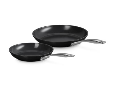 Essential Non-Stick Ceramic Braadpannenset 24/28 cm 2-delig Zwart