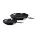 Le Creuset Essential Non-Stick Ceramic Braadpannenset 24/28 cm 2-delig Zwart