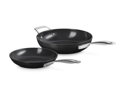 Essential Non-Stick Ceramic Set Braadpan 24 cm en Sauteerpan 28 cm Zwart