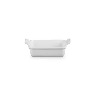 Heritage Ovenschaal Rechthoekig in aardewerk 19cm 1,1l  Wit  Le Creuset