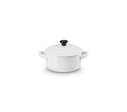 Mini Stoofpan in Aardewerk 10cm 0,25l  Wit Le Creuset