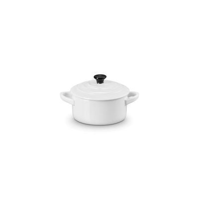 Mini Stoofpan in Aardewerk 10cm 0,25l  Wit  Le Creuset