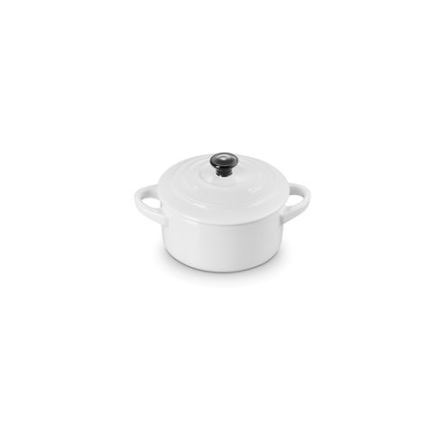 Mini Stoofpan in Aardewerk 10cm 0,25l  Wit  Le Creuset