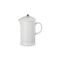 Holly Collection Koffiepot met Pers met Goudkleurig Knop 1l White 