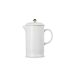 Holly Collection Koffiepot met Pers met Goudkleurig Knop 1l White 