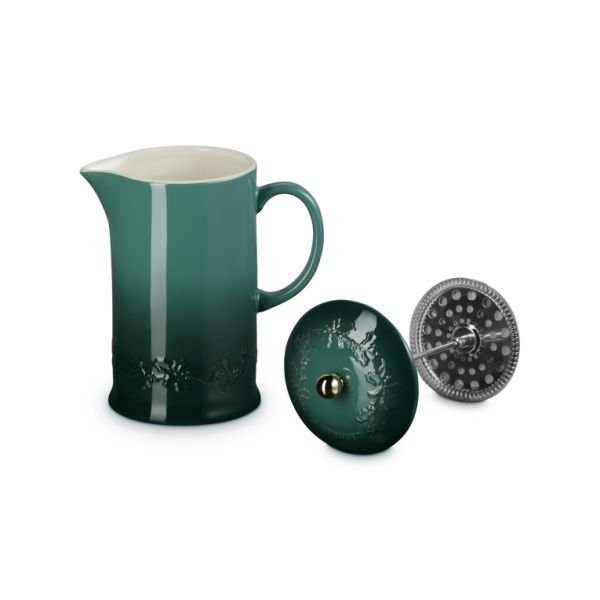 Holly Collection Koffiepot met Pers met Goudkleurig Knop 1l Artichaut 