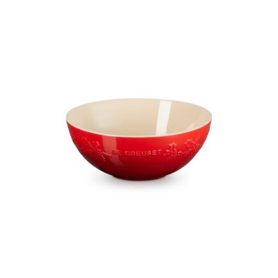 Holly Collection Serveerschaal in aardewerk 25cm Kersenrood  Le Creuset