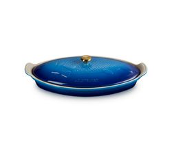 Heritage Ovenschaal in aardwerk Vis Ovaal 34cm 1,6L Azure Le Creuset