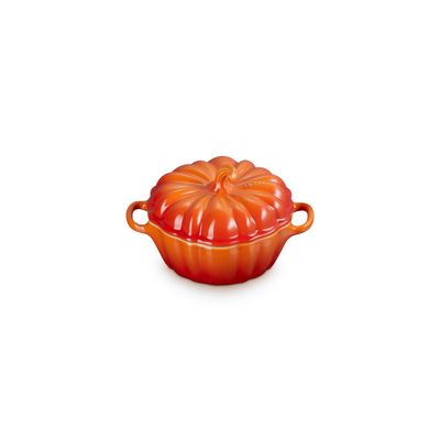 Mini-Braad-/Stoofpan Pompoen in Aardewerk 11cm 0,35l Oranjerood  Le Creuset