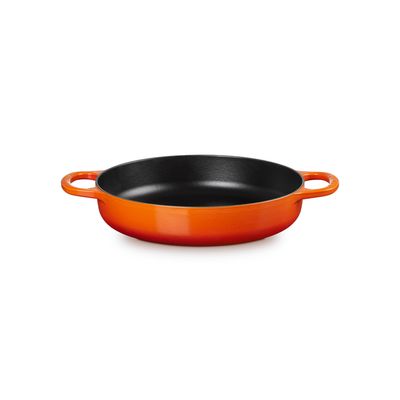 Hapjespan in Geëmailleerd Gietijzer 18cm 3,2L Oranjerood  Le Creuset