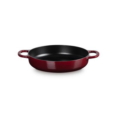 Hapjespan in Geëmailleerd Gietijzer Garnet  Le Creuset