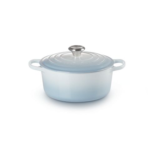 Signature Cocotte Ronde 24cm Coastal Blue  Le Creuset