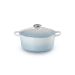 Le Creuset Signature Collection Stoofpan Rond in Geëmailleerd Gietijzer 24cm Coastal Blue