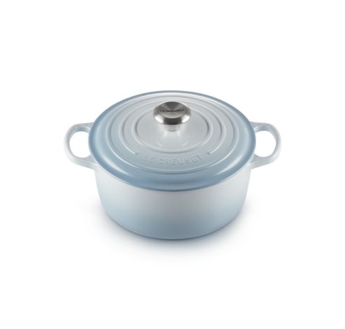 Signature Cocotte Ronde 24cm Coastal Blue  Le Creuset