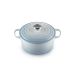 Le Creuset Signature Collection Stoofpan Rond in Geëmailleerd Gietijzer 24cm Coastal Blue