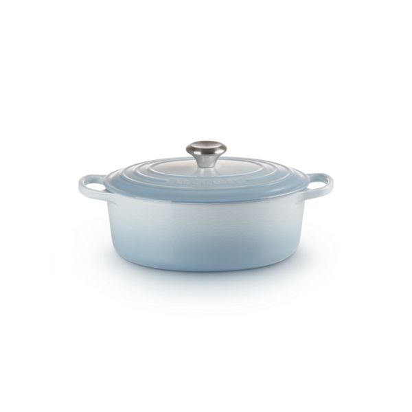 Le Creuset Signature Collection Stoofpan Ovaal in Geëmailleerd Gietijzer 29cm Coastal Blue