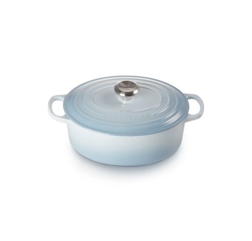 Signature Cocotte Ovale 29cm Coastal Blue  Le Creuset