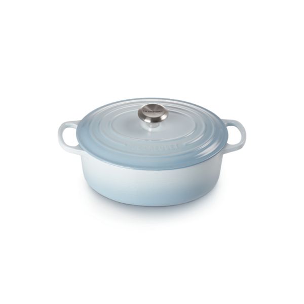 Le Creuset Signature Collection Stoofpan Ovaal in Geëmailleerd Gietijzer 29cm Coastal Blue