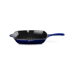 Grillpan vierkant in Geëmailleerd Gietijzer 26cm Indigo 