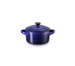 Mini Stoofpan in Aardewerk 10cm 0,25l Indigo Le Creuset