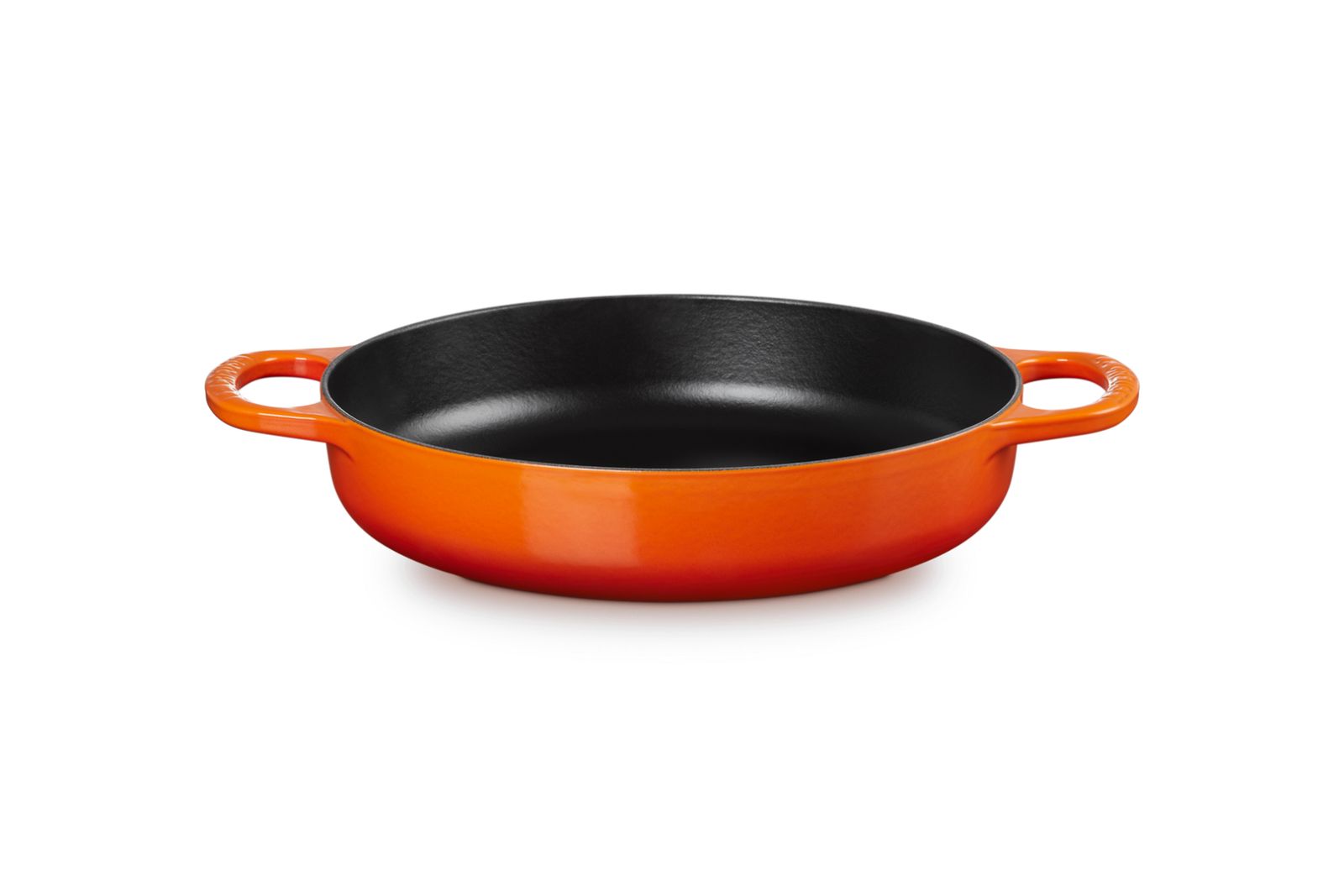 Hapjespan in Geëmailleerd Gietijzer 28cm 3,2l Oranjerood