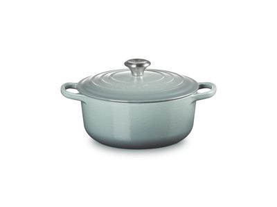 Stoofpan Rond in Geëmailleerd Gietijzer 20cm 2,4l Sea Salt