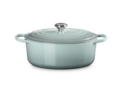 Stoofpan Ovaal in Geëmailleerd Gietijzer 31cm 6,3l Sea Salt