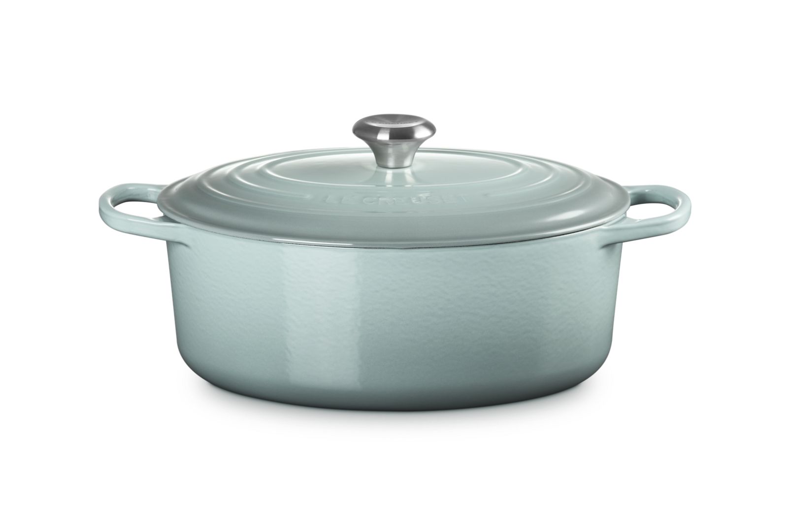 Stoofpan Ovaal in Geëmailleerd Gietijzer 31cm 6,3l Sea Salt