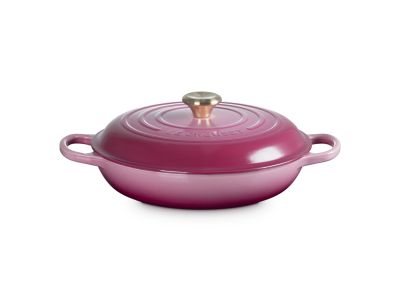 Signature Campagnard Bloesem in Geëmailleerd Gietijzer Rond 30cm 3,5l Berry