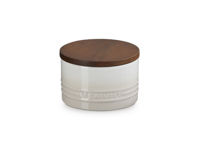 Bocal de conservation Signature avec couvercle en bois 13 cm 0,47 l Meringue