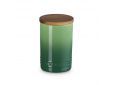 Signature Voorraadpot in aardewerk met houten deksel 10,5cm 0,77l Bamboo