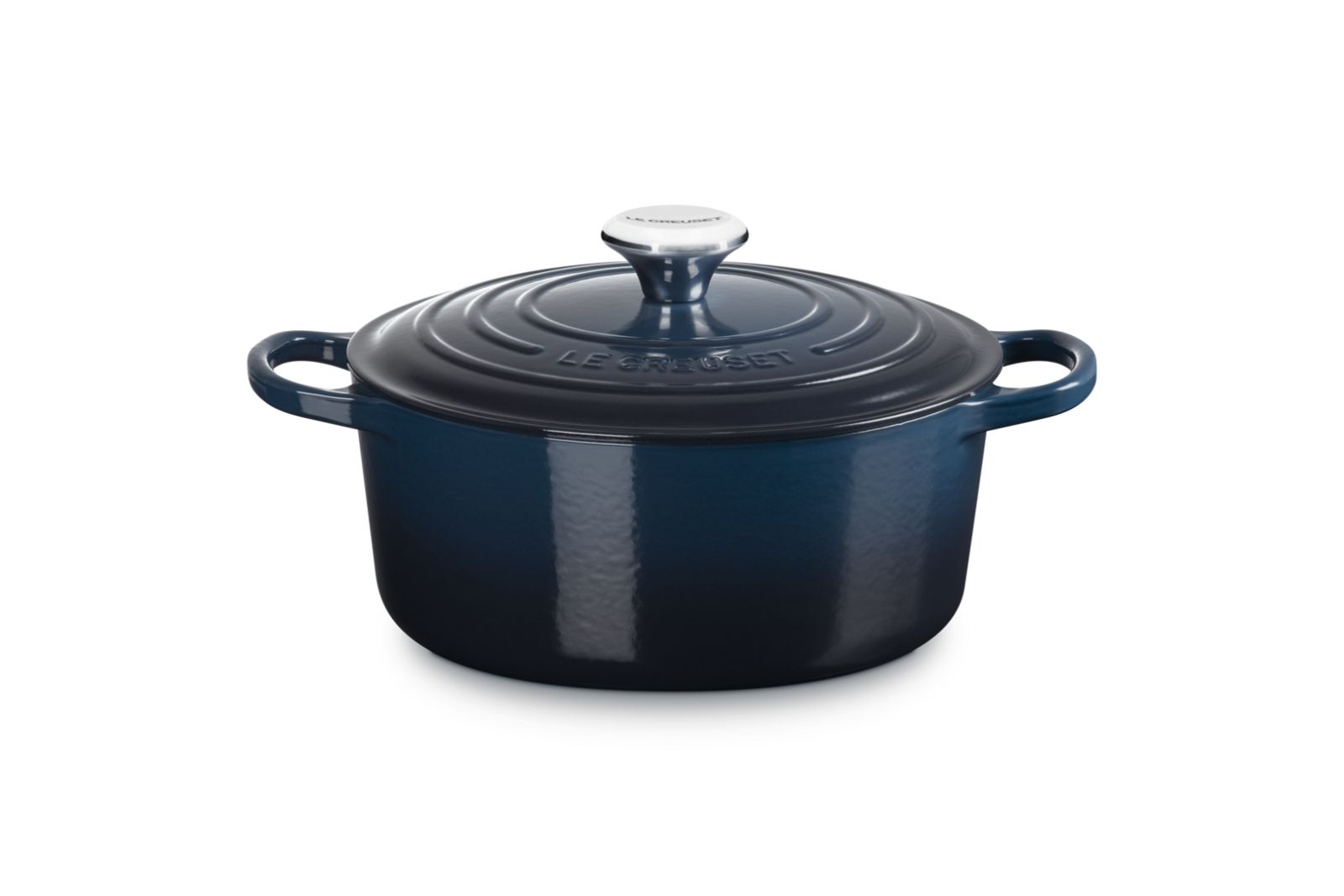 Signature Stoofpan Rond in Geëmailleerd Gietijzer  24cm 4,2l Nuit