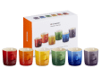 Ensemble de 6 tasses à cappuccino arc-en-ciel en faïence 0,20 L
