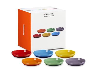 Rainbow Diepe Borden Coupe 6-delige set in Aardewerk 22cm