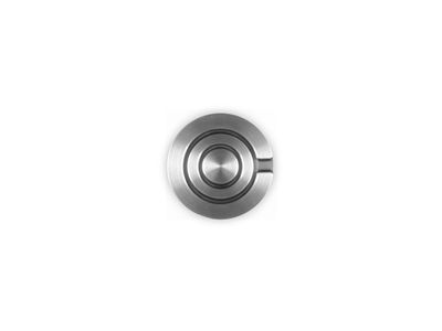 Crucible knop in RVS 45mm
