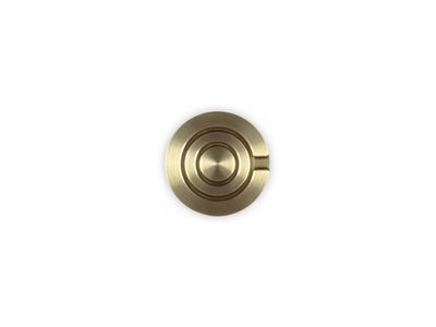 Crucible knop goud in RVS 45mm