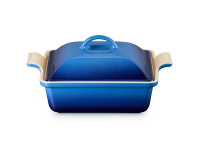 Ovenschaal Vierkant met Deksel Heritage 23cm 2,4l Azure
