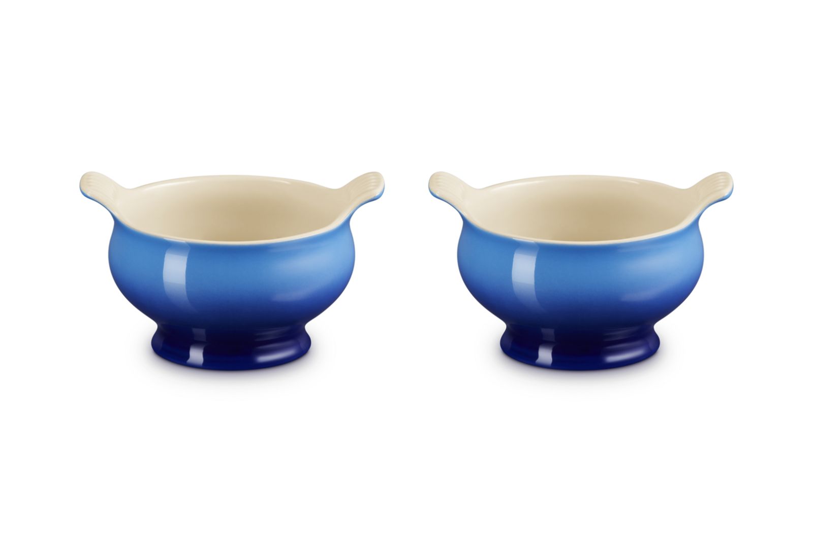 Soepkommen Set van 2 in Aardewerk 0,6l Azure