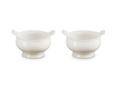 Soepkommen Set van 2 in Aardewerk 0,6l Meringue