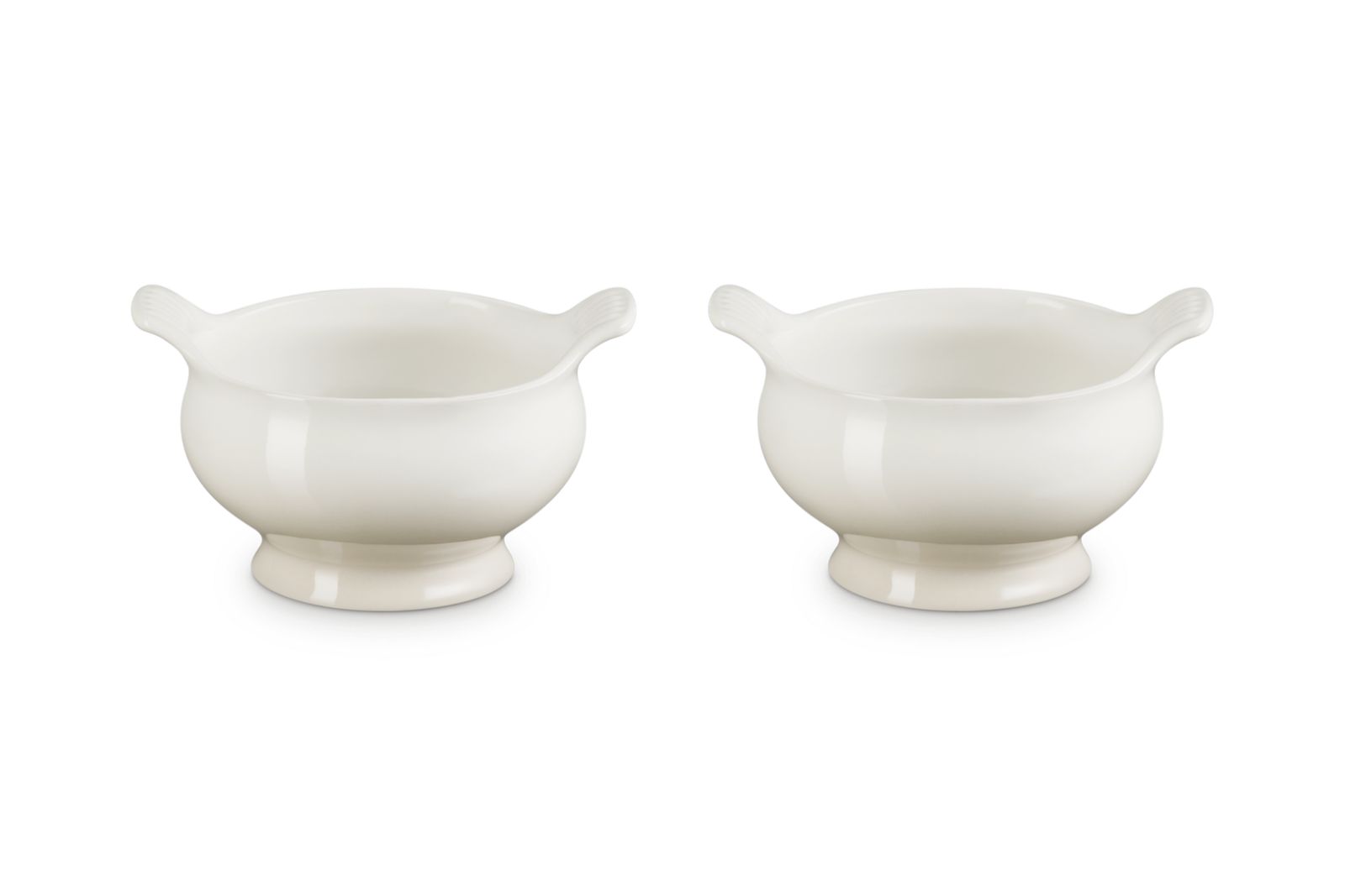 Soepkommen Set van 2 in Aardewerk 0,6l Meringue