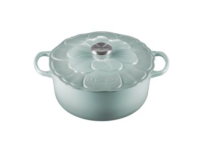 Bloesem Braadpan in Geëmailleerd Gietijzer 26cm 5,3L Sea Salt