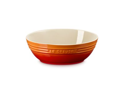Serveerbowl ovaal in aardewerk 29cm 3,2L Kersenrood