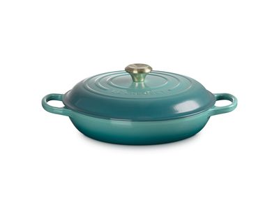 Campagnard in Geëmailleerd Gietijzer 30cm 3,5L Bleu Riviera