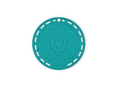 Onderzetter Bloemmotief Siliconen 20cm Bleu Riviera
