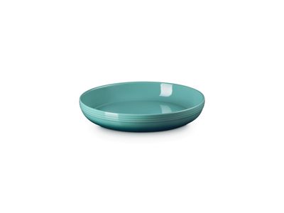 Coupe Diep bord in aardewerk 22cm Bleu Riviera