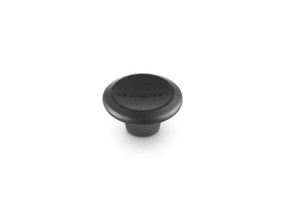 Knop Signature rond in Kunststof 4,7cm Zwart