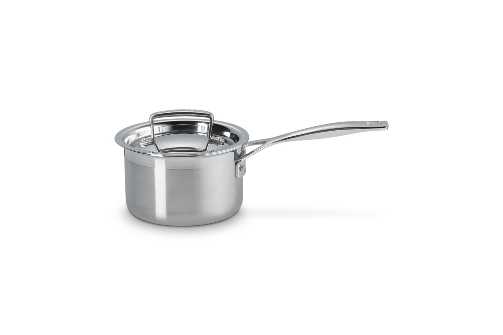 3-Ply Steelpan in RVS met Deksel en Extra Handvat 16cm 1,9l