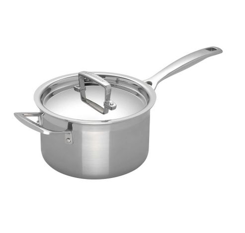 Steelpan in RVS met Deksel 18cm 2,8l  Le Creuset